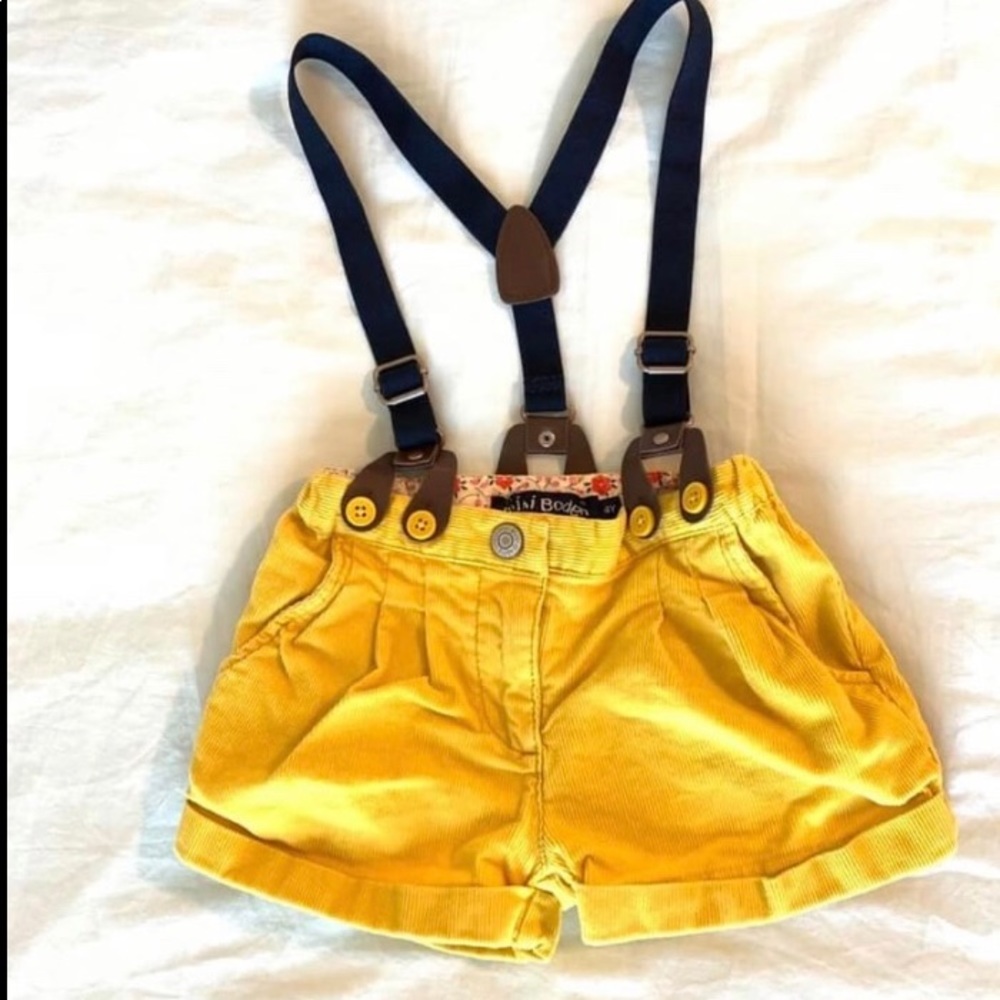 Mini Boden short alls.